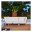 4 piece outdoor seating Modway Furniture Sofa Sectionals Natural White
