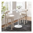 marble top high bar table Modway Furniture Bar and Dining Tables White