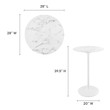 small pub table Modway Furniture Bar and Dining Tables White