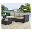 outdoor sectional for sale near me Modway Furniture Sofa Sectionals Espresso Beige