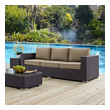 cheap outdoor sectional couch Modway Furniture Sofa Sectionals Espresso Mocha