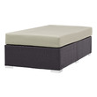 white fabric storage ottoman Modway Furniture Sofa Sectionals Ottomans and Benches Espresso Beige