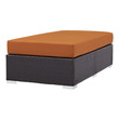 velvet teal ottoman Modway Furniture Sofa Sectionals Ottomans and Benches Espresso Orange