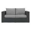 brown velvet sectional Modway Furniture Sofa Sectionals Sofas and Loveseat Canvas Gray