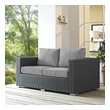 brown velvet sectional Modway Furniture Sofa Sectionals Canvas Gray