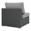l shaped outdoor couch cushions Modway Furniture Sofa Sectionals Outdoor Sofas and Sectionals Canvas Gray