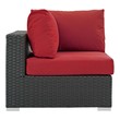 outdoor and patio Modway Furniture Sofa Sectionals Canvas Red