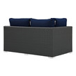 suede leather sectional couch Modway Furniture Sofa Sectionals Canvas Navy