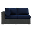 suede leather sectional couch Modway Furniture Sofa Sectionals Canvas Navy