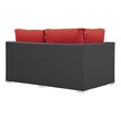 l chaise sofa Modway Furniture Sofa Sectionals Canvas Red