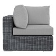 cheap outdoor sofa set Modway Furniture Sofa Sectionals Canvas Gray
