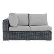 brown leather modern sectional Modway Furniture Sofa Sectionals Canvas Gray