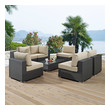 outdoor tables & chairs Modway Furniture Sofa Sectionals Canvas Antique Beige