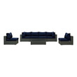sofa 4 set Modway Furniture Sofa Sectionals Canvas Navy