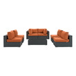 4pc conversation set Modway Furniture Sofa Sectionals Canvas Tuscan