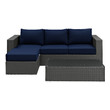 aluminium corner sofa outdoor Modway Furniture Sofa Sectionals Outdoor Sofas and Sectionals Canvas Navy