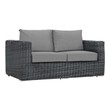 garden chaise lounge sofa Modway Furniture Sofa Sectionals Canvas Gray