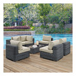 outdoor chair sets Modway Furniture Sofa Sectionals Canvas Antique Beige