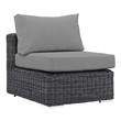 cheap patio couch set Modway Furniture Sofa Sectionals Canvas Gray