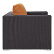 single chair lounge Modway Furniture Sofa Sectionals Espresso Orange