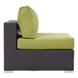 armless patio loveseat Modway Furniture Sofa Sectionals Espresso Peridot