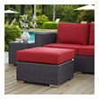 navy and white ottoman Modway Furniture Sofa Sectionals Espresso Red