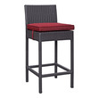 polywood stool Modway Furniture Bar and Dining Espresso Red
