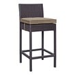 outdoor bar and chairs set Modway Furniture Bar and Dining Espresso Mocha