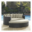 teak outdoor furniture near me Modway Furniture Daybeds and Lounges Antique Canvas Beige