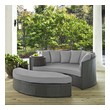 quality patio furniture Modway Furniture Daybeds and Lounges Outdoor Beds Canvas Gray