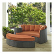 garden bed chair Modway Furniture Daybeds and Lounges Canvas Tuscan