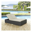 outdoor sectional conversation set Modway Furniture Daybeds and Lounges Chocolate Beige