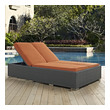 outdoor chaise pillow Modway Furniture Daybeds and Lounges Chocolate Tuscan