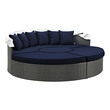 bistro table with 2 chairs Modway Furniture Daybeds and Lounges Canvas Navy