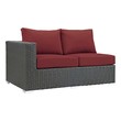 outdoor furniture set for two Modway Furniture Sofa Sectionals Canvas Red