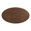 marble dining table Modway Furniture Bar and Dining Tables Walnut