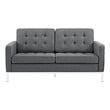 navy blue couch Modway Furniture Sofas and Armchairs Gray