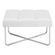 upholstered bench with storage and back Modway Furniture Lounge Chairs and Chaises White