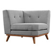 gray leather sofa and loveseat Modway Furniture Sofas and Armchairs Expectation Gray