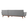blush velvet sofa Modway Furniture Sofas and Armchairs Expectation Gray
