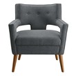 small reclining accent chair Modway Furniture Sofas and Armchairs Gray