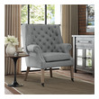 italian leather armchair Modway Furniture Lounge Chairs and Chaises Chairs Light Gray