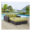 high back patio furniture sets Modway Furniture Daybeds and Lounges Espresso Peridot