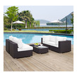 cover for outdoor patio furniture Modway Furniture Sofa Sectionals Espresso White