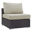 outdoor pit group furniture Modway Furniture Sofa Sectionals Espresso Beige