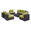 corner outdoor sofa set Modway Furniture Sofa Sectionals Espresso Peridot