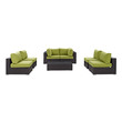 corner outdoor sofa set Modway Furniture Sofa Sectionals Espresso Peridot
