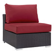 set a patio Modway Furniture Sofa Sectionals Espresso Red