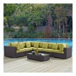sectional lounges Modway Furniture Sofa Sectionals Expresso Peridot