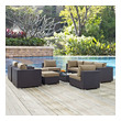 cheap outdoor lounges Modway Furniture Sofa Sectionals Espresso Mocha